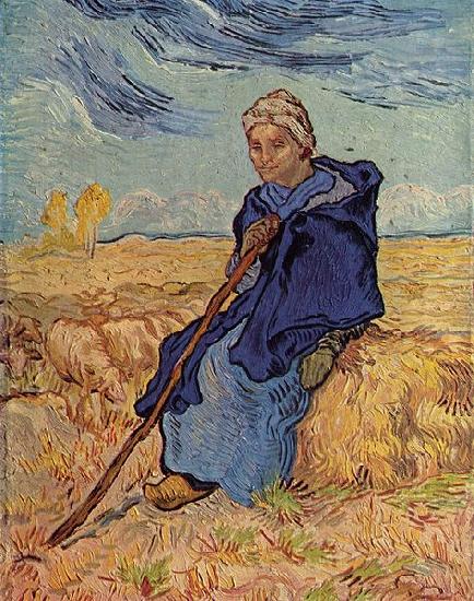 Vincent Van Gogh Die Hirtin